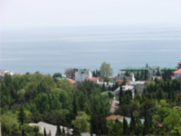 Алушта вид на город
